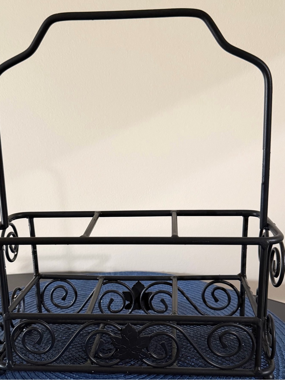 LONGABERGER WROUGHT IRON SILVERWARE HOLDER